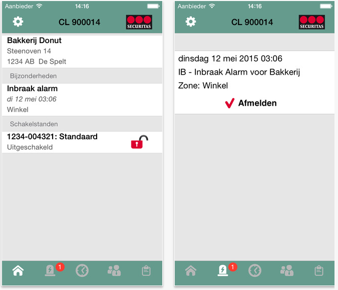 Alarmsysteem met App 